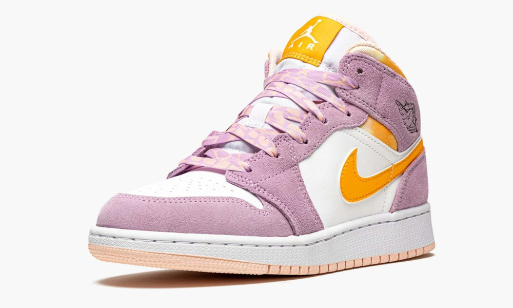 Air Jordan 1 Mid SE GS "Arctic Pink University Gold"