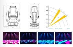 H5 230W LED SPOT ZOOM Moving Head