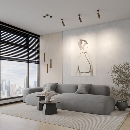 358987 OVER NT22 330 бронза светлая/черный Светильник светодиодный накладной IP20 LED 4000K 15W 220V ALBA