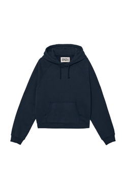 ZARA X BENITO ANTONIO ТОЛСТОВКА С КАПЮШОНОМ УКОРОЧЕННОГО КРОЯ, СИНИЙ