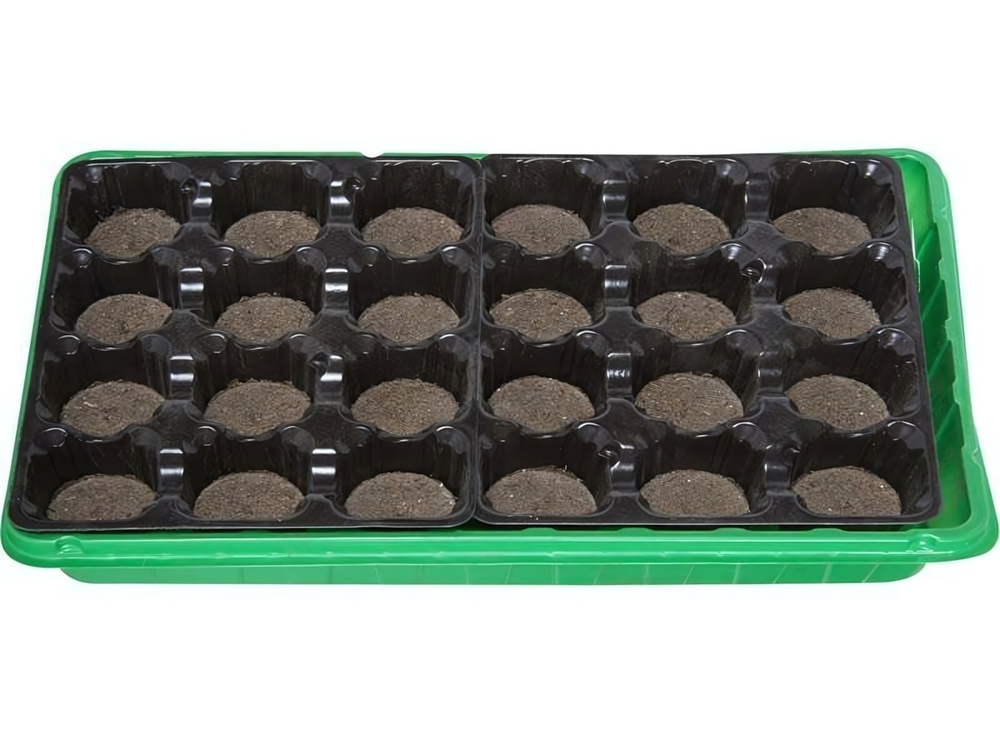 Набор для рассады с торфяными таблетками 41мм (24 таблетки+кассета+лоток)