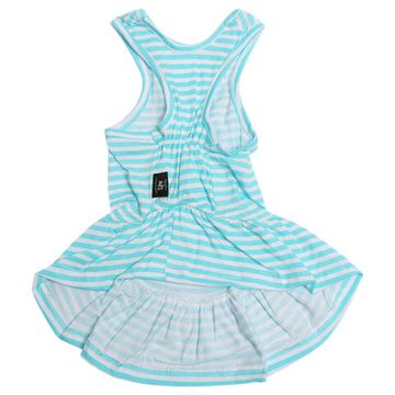 Lion платье с воланом в голубую полоску