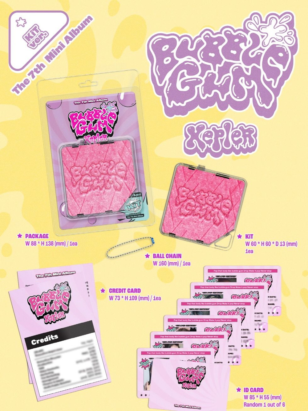 Альбом Kep1er - BUBBLE GUM 7th Mini Album KIT Version