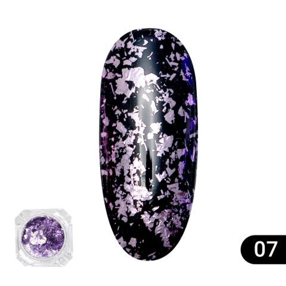 Втирка для ногтей Color Foil, Global Fashion 07