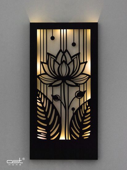Панно с подсветкой "Лотос" B