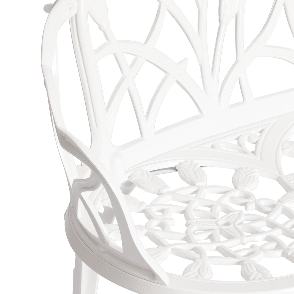 Скамья Secret De Maison Strauss (Штраус) алюминиевый сплав, 99хх56х76см, butter white