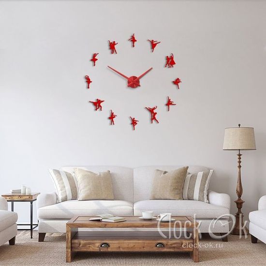 Настенные 3D часы Dance