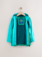 Куртка непромокаемая с капюшоном для мальчика Next E82-312, Зеленый, Синий, Голубой