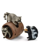 Набор Охота за орехами - еноты и скунс Schleich 42532