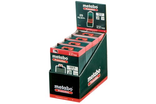 Набор сверл Metabo HSS-R по металлу 25 шт   (27152)