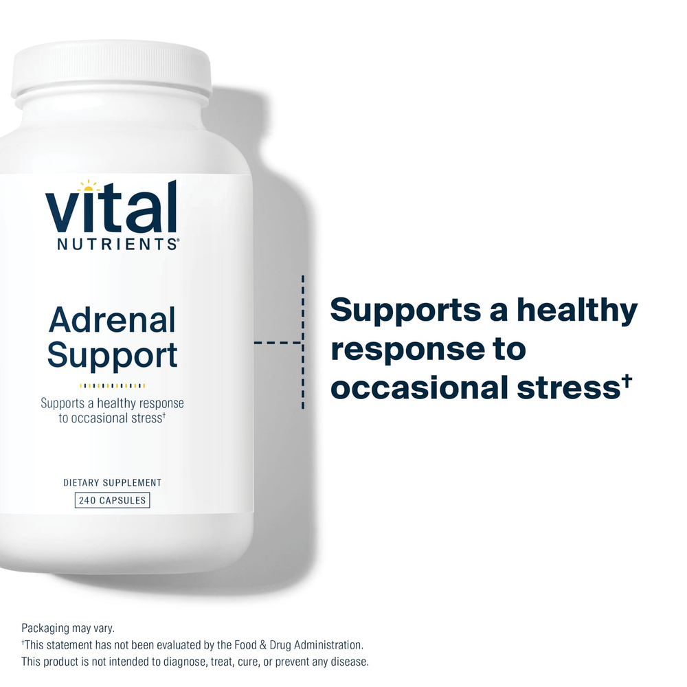 Vital Nutrients, добавка для поддержки надпочечников, 240 капсул