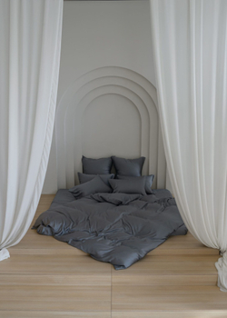 Пододеяльник 150x200 German Grass Grey Brilliant серый