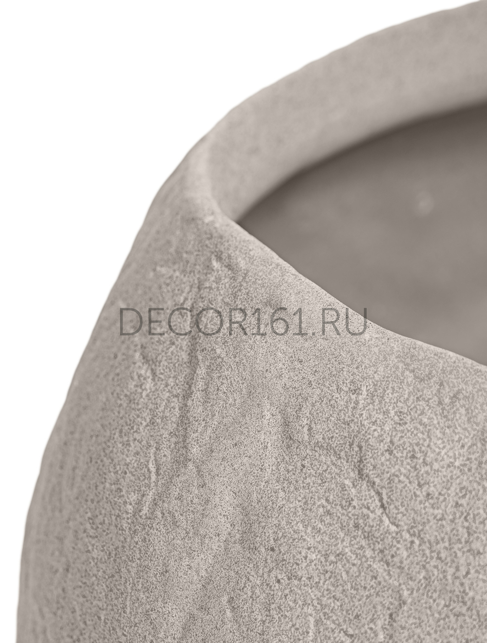Кашпо TREEZ Effectory Organic Низкая чаша Белый песок д-56 см, в-29 см 41.33-15-23-099-BE-56