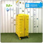 Средний чемодан Mironpan-X, Желтый, с расширителем