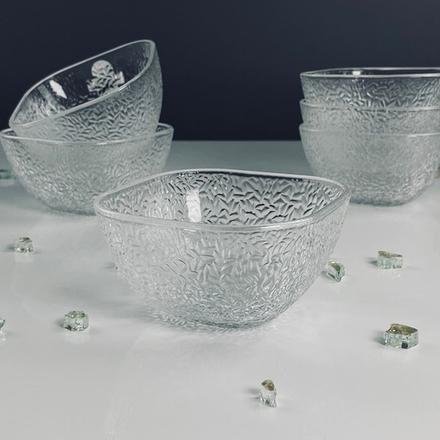 Lenardi 588-652 Набор из 6 салатников 10,2см в под.уп.(х12)Стекло