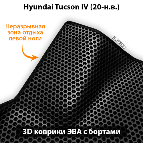 Передние автомобильные коврики ЭВА с бортами для Hyundai Tucson IV (20-н.в.)