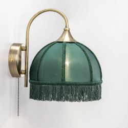 Citilux Базель CL407312 Бра с зелёным абажуром и выключателем