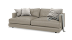 Диван Ибица Madras 1032 215*116*93 см, Бежево-серый Натуральная кожа Еврокнижка Фиеста