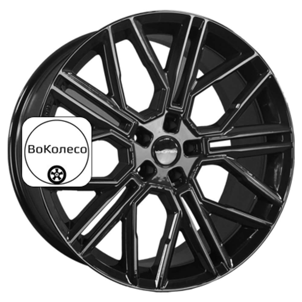9,5x21/5x112 ET31 D66,6 KHW2101 (Q7/Touareg) Black Khomen Wheels