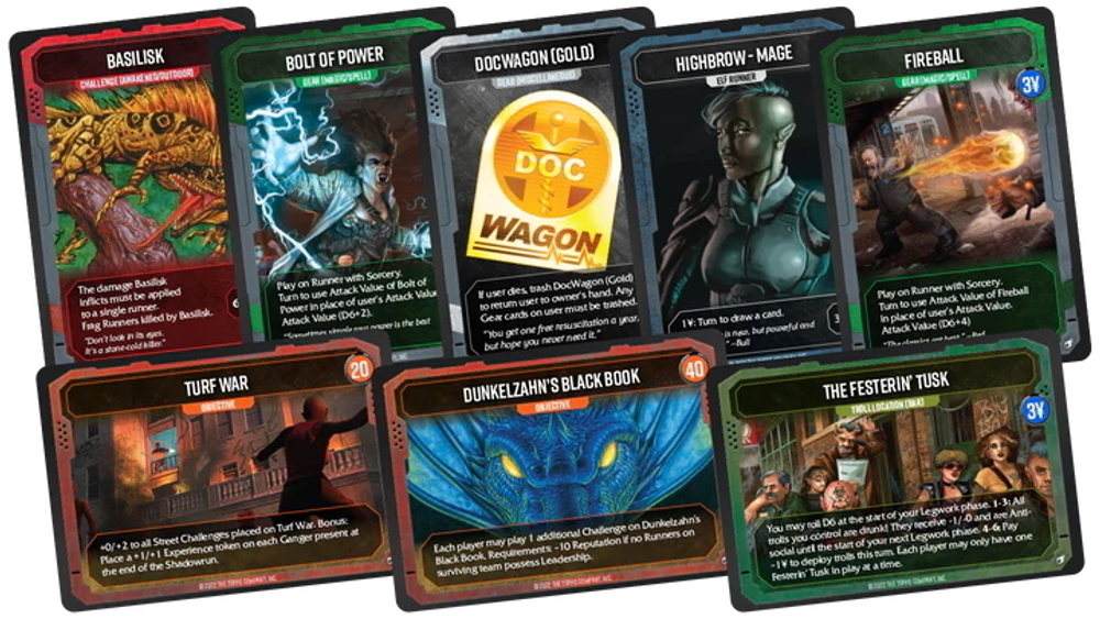 Shadowrun Edge Zone: Magic & Mayhem + 2 playmats