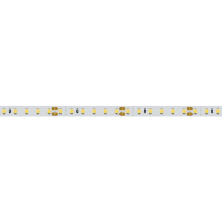 Светодиодная лента RT-A120-8mm 24V Warm3500 (9.6 W/m, IP20, 2835, 5m) (arlight, Открытый)