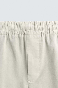 ZARA БРЮКИ ЧИНОС RELAXED FIT, СЕРЫЙ МЕЛАНЖ