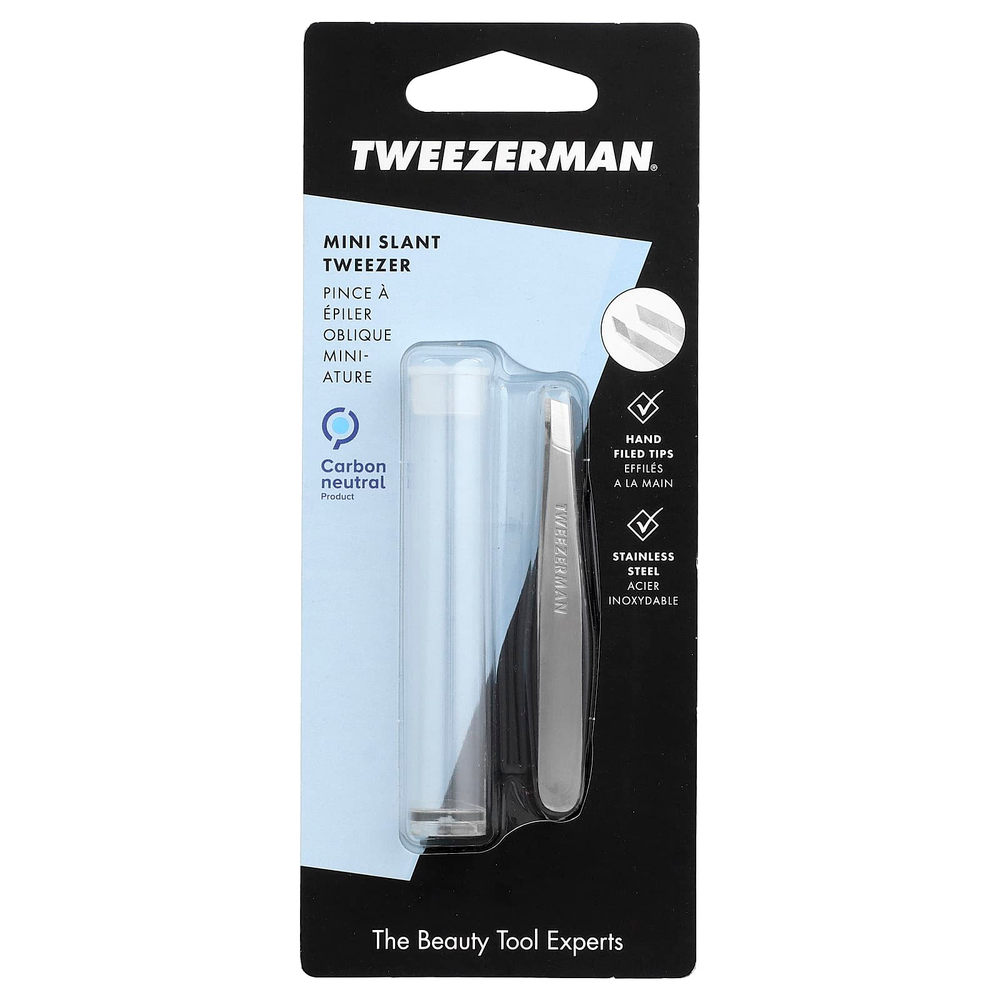 Tweezerman, косой мини-пинцет, 1 шт.