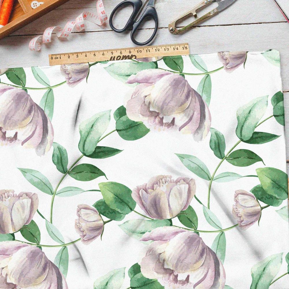 Ткань блэкаут цветочный поцелуй