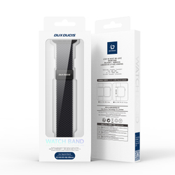 Эластичный ремешок черного цвета (Midnight) для смарт часов Apple Watch размером 42, 44, 45, 46, 49MM, серия Mixture Ultra Series от Dux Ducis