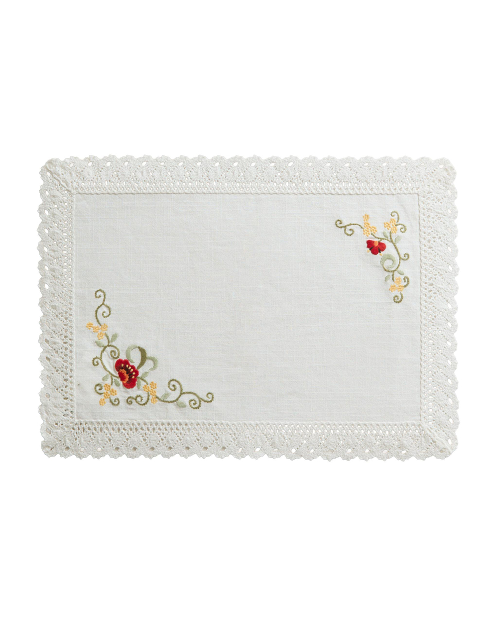 Zara Home сервировочная салфетка из хлопка, цветочный мотив, 50 35 см · 9207/023