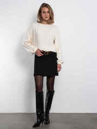 Джемпер с открытой спиной Luna (сливочный)