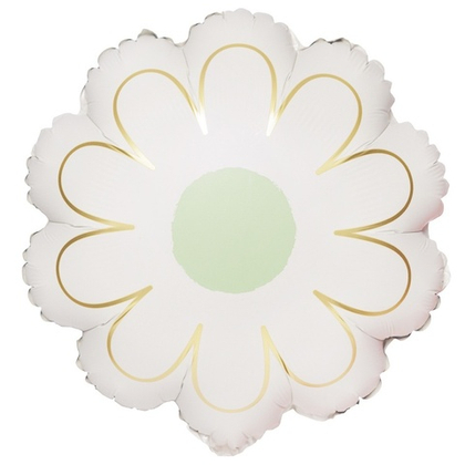 Цветок Ромашка белая с золотом