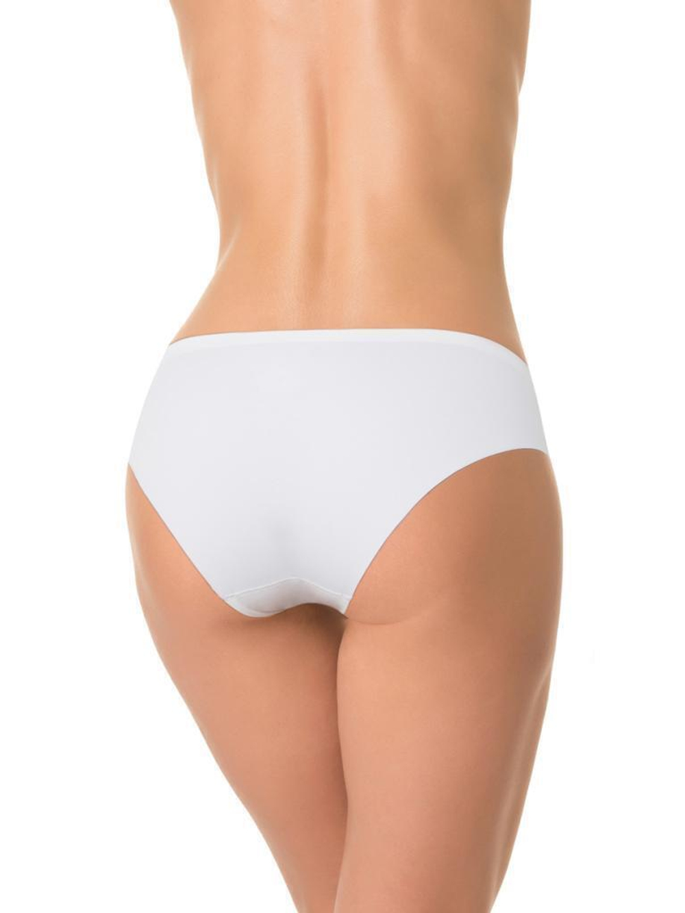 Женские трусики-слипы с лазерной обработкой краев (Размер: XL) (Цвет: бежевый)