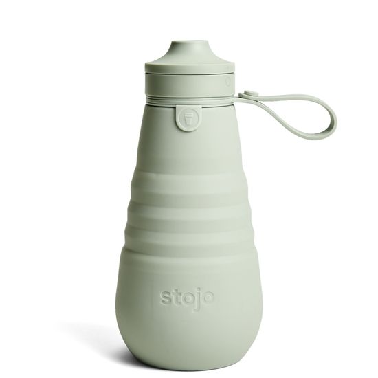 Бутылка складная силиконовая Stojo Sports Bottle Sage, 20 oz / 590 мл