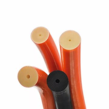 Тяга C4 силиконовые в латексной оплетке d16 мм оранжевая (В рулоне 15 м. Цена за 10 см.)