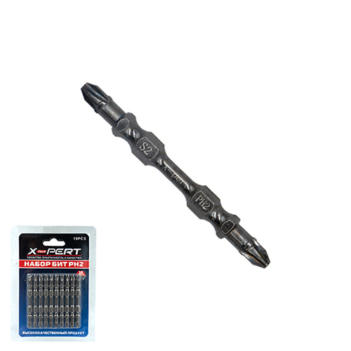 Бита торсионная PH2 65мм S2 NSS кованая магнит