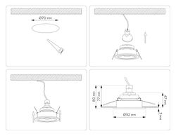 Ambrella Встраиваемый точечный светильник GU5.3 Technic base TN102823