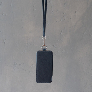 Чехол кожаный Marcel для iPhone 12 Pro Max синего цвета