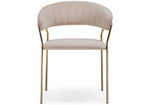 Стул на металлокаркасе Woodville Kamelia 1 beige, gold