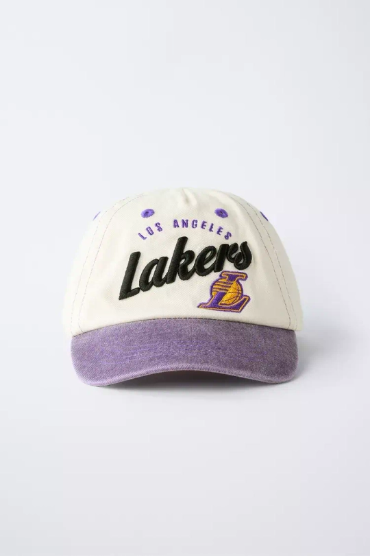 ZARA КЕПКА С НАШИВКАМИ NBA ©, СИРЕНЕВЫЙ