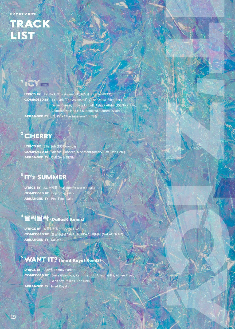 Альбом ITZY - It'z Icy Album 2 Version SET