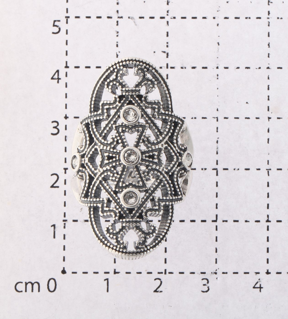 "Рудери" кольцо в серебряном покрытии из коллекции "Antique" от Jenavi