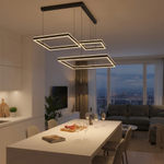 Citilux Дуэт CL719K311 LED Люстра подвесная с пультом Чёрная