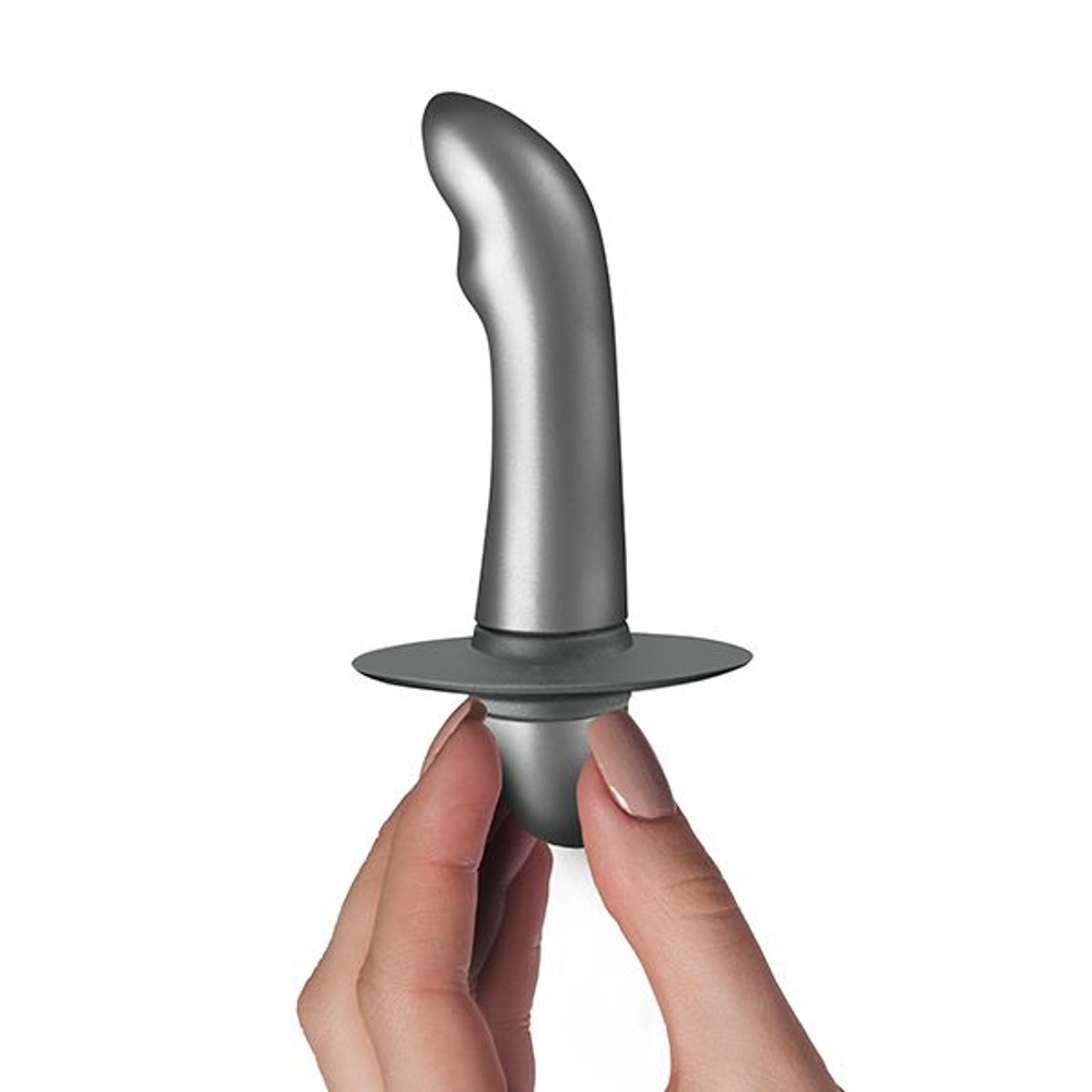 Серый массажер простаты Climaximum Gratus - 10 см. (Цвет: серый)