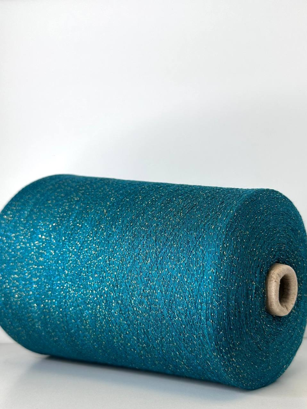 DIANALUX - E.MIROGLIO; 80% вискоза, 11% люрекс, 9% п/а; 2000м/100гр; col. V3G, цвет: бирюзовая нить, люрекс бирюзовый и золото; S715