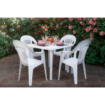 Стол пластиковый  арт.СП-МТ001 квадратный (белый)