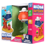 Набор для игры с пластилином "Веселый китенок" 4 баночки с пластилином 7159946