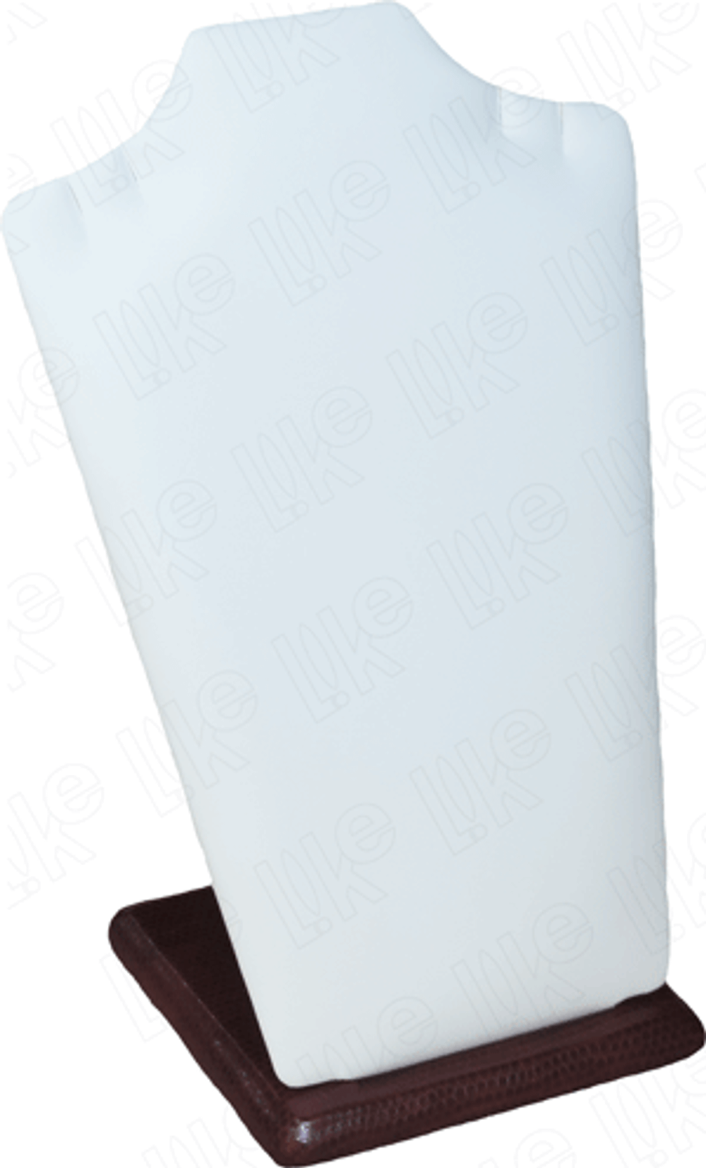 Бюст плоский/4 прорези на плечиках/квадратное основание/ф.№5 (резинка)