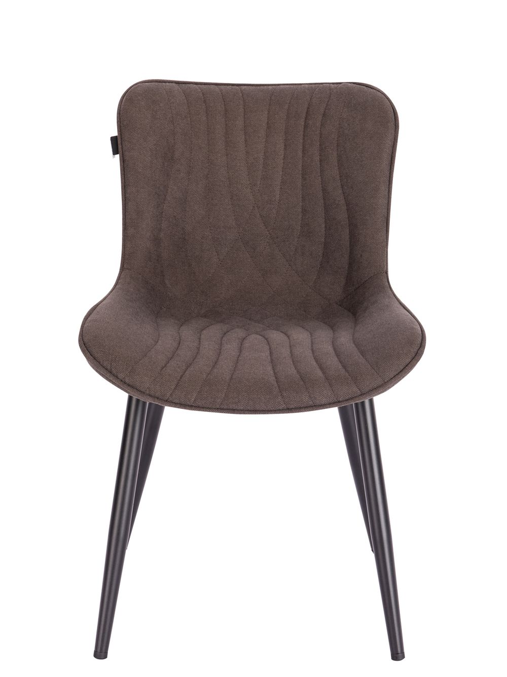 Обеденный стул Everprof Aqua, с поясничной поддержкой, обивка ткань, темно-коричневый