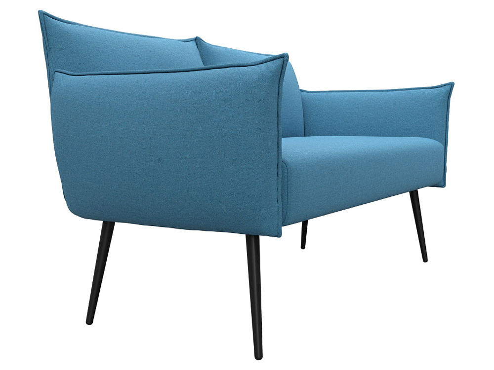 Диван прямой Лига-083, рогожка Амур 10 голубой